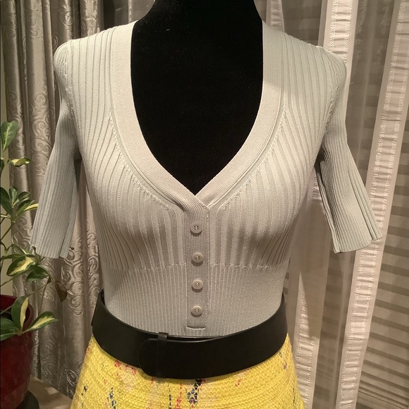 JONATHAN SIMKHAI light blue bodysuit - Picture 3 of 6